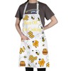MYSOMY Bee Apron With Pockets Honey Bee Kitchen Apron Queen