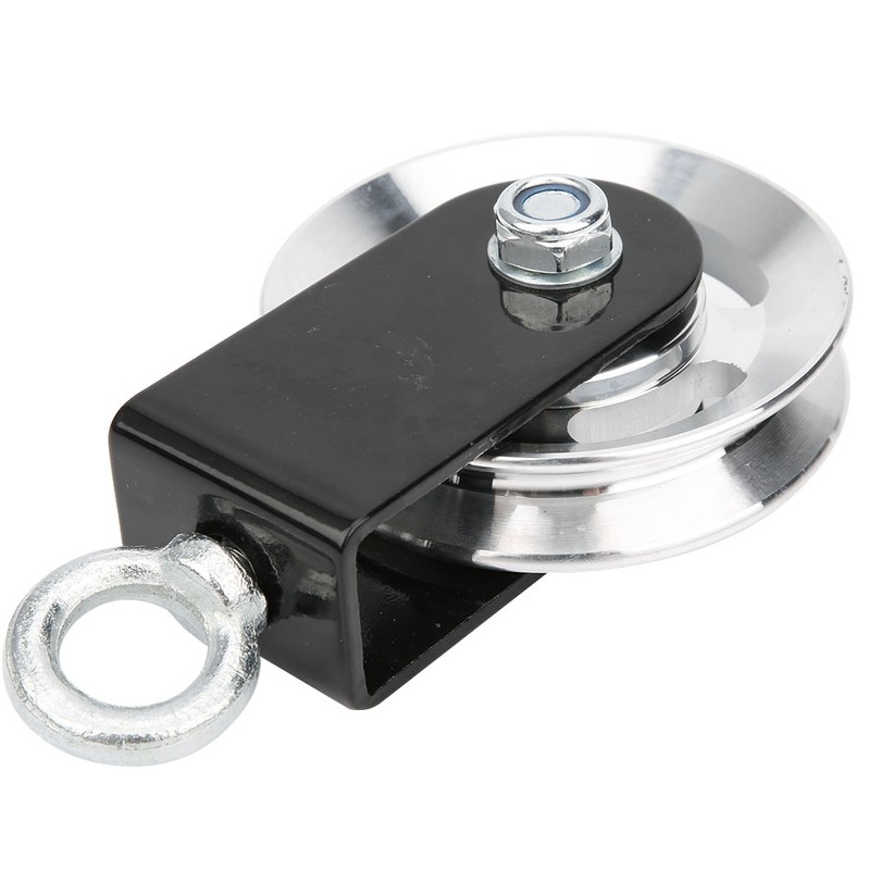 Fitness Equipment Bracket Stainless Steel Pulley Mute Hanging Wheel DIY