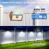 [2 Packs] Solar Motion Sensor Outdoor Lights, Super Bright Solar