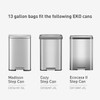 EKO 13 Gallon / 40-60 Liter, 60 Count Drawstring Trash