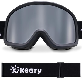 Keary Ski Goggles Men Women Snowboard Goggles Snow Goggles For Men Women Adult Youth Snowboarding Goggles OTG Winter Snow Sports Goggles 100% UV Protection Anti-Fog Compatible With Helmet