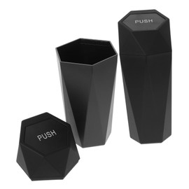 FELTECHELECTR 2pcs Auto Trash Can Leak Design Car Cup Holder Accessory Mini Vehicle Waste Bin for Clean Car Interior