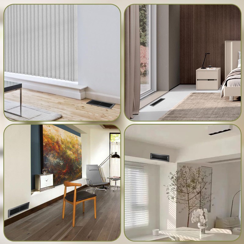 Sumnacon Pack of 3 Floor Vent Covers Metal Floor Register