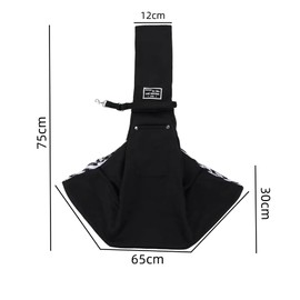 Pet Adjustable Shoulder Bag, Transport Bag for Pets, Perfect for Walking, Outdoor Activities and Weekend Trips. (Black)