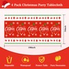 Christmas Plastic Tablecloth 4 Pack