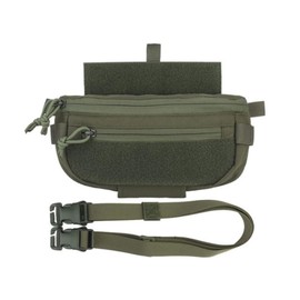 Tactical Drop Dangler Pouch,Magic Strap Sub Abdominal Carrying Kit Bag for Chest Rig Vest Training Fishing Hiking