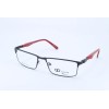 Gianni Po GP P49 Black-Red Rectangle Unisex Full Rim 52-16-135