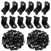 Swpeet 60 Pcs L-Shelf Pins, 6mm Black Support Pegs with