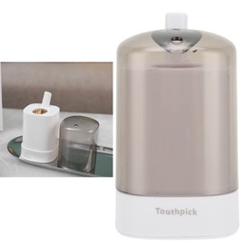 Toothpick Holder, Toothpick Holder Dispenser Auto Pressure Toothpick Box Toothpicks Storage Box Auto Thickening Toothpick Dispenser Automatic Tooth Pick Holder for Restaurant Kitchen Table(white)