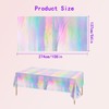 4 Pack Iridescent Tablecloths - Shiny Laser Rectangle Table Covers
