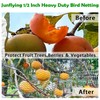 Junflying Bird Netting 20 x 20 FT Heavy Duty 1/2