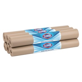 EasyLiner with Clorox Solid Grip Shelf Liner - Easy to Cut & Install for Closet, Pantry, Wire Shelves, Kitchen Cabinets - Non Adhesive Non Slip Shelf Liner - 20" x 6 ft. - 6 Roll Project Pack - Taupe