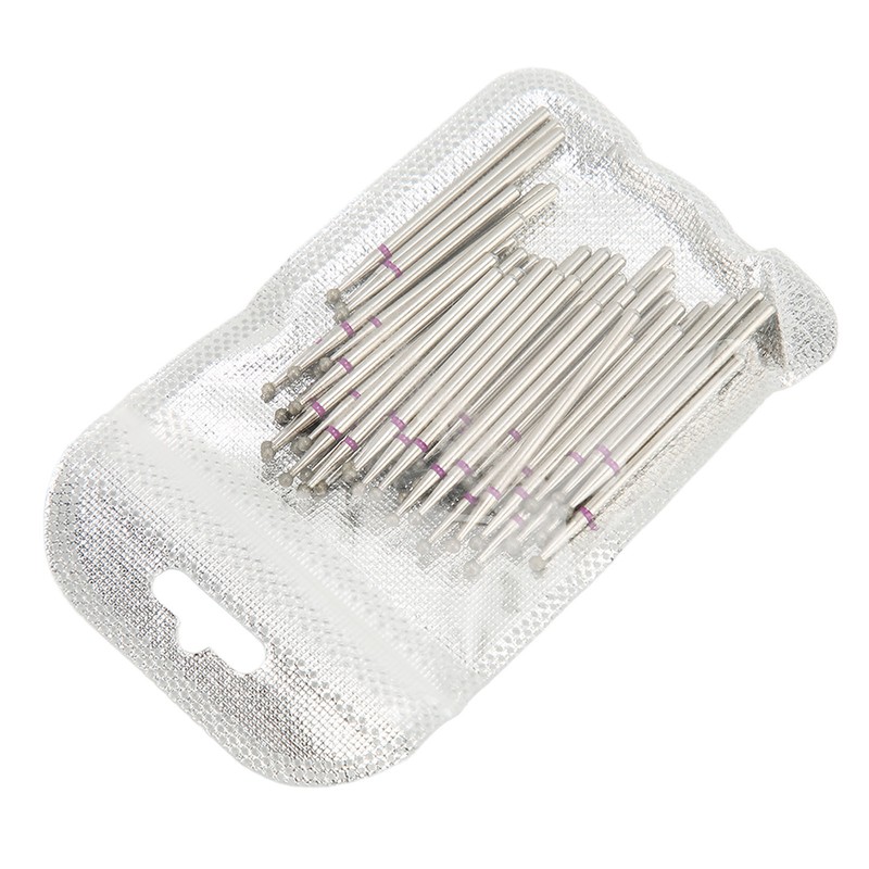 50pcs Nail Drill Bits Rotatable High Strength Emery Gel Nail