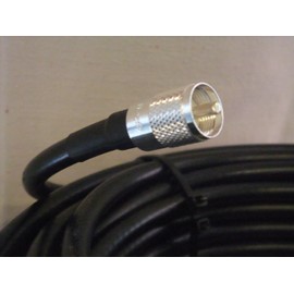 MPD Digital 50 Ft Roll of RG-213/U Super Low-Loss Double Shielded Coax Cable with PL-259 Connectors (TM) Magnet Included with Each Order