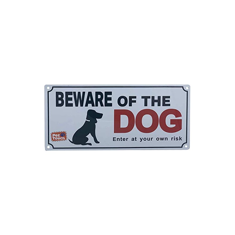 Dogs Warning Safety Sign "BEWARE OF THE DOG ENTER AT