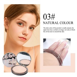 SUILU Setting Powder,Controls Shine & Smooths Complexion, Sheer, All Day Wear, Perfect for On The Go,0.35 fl oz (03, Natural Color)