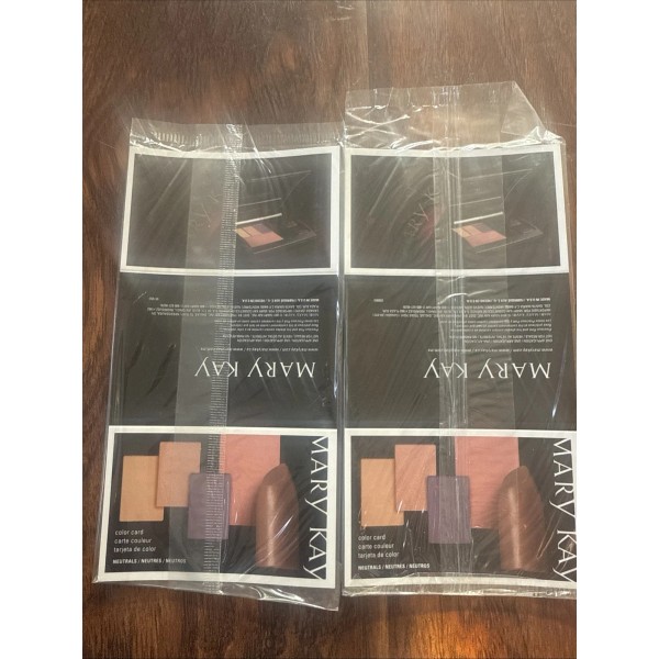 MARY KAY COLOR CARDS SET of 2 10 Cards NEUTRALS