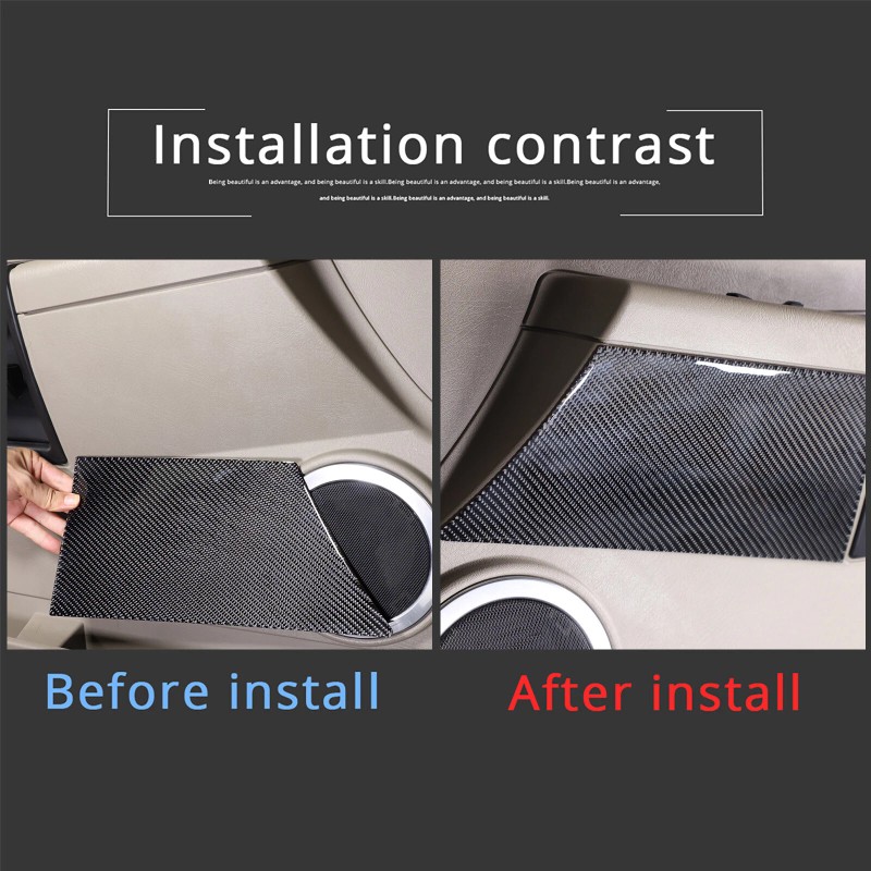 MODY Soft Carbon Fiber Inner Door Panel Trim Cover Sticker