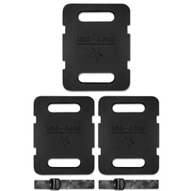 Yes4All Adjustable Ruck Weight 30LBS with Straps for Rucking, Swings, Squat, Strength Training, Fitness Workout and Home Exercises