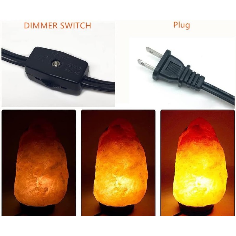 Tiqian Himalayan Salt Lamp Cord - 25W Dimmable Halogen Replacement