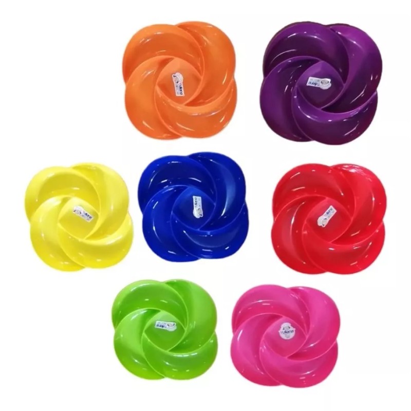 Yuliana Juego De 3 Platos Botaneros De 30cm Con 5