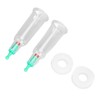 2pcs Finger Cupping Therapy Cups with Silicone Flat Elbow Rings