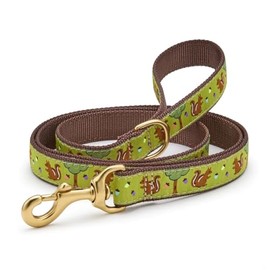 Up Country, Dog Lead Nuts Pattern Leash with D-Ring, 5 Foot (5 Foot 1" Wide)