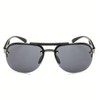 Generic Men's sunglasses premium polarised vintage sunglasses Black