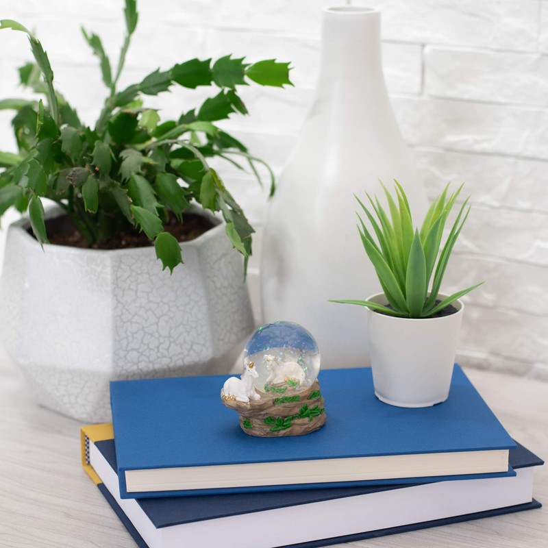 Pretty Unicorns Figurine 45MM Polyresin Water Globe Decoration