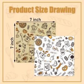 400 Pcs Food Paper Sheets, 7"x7" Premium Deli Paper Sheets, Water & Grease Resistant, Greaseproof Liners for Food Boats, Food Basket Sheets for BBQ, Picnic, Tray Liner