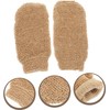 Guantes Exfoliantes de Yute FRCOLOR - 2 Piezas para una