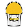 Mango Flavor Italian Ice Decal Shaved ice Sticker cart