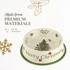 Spode Christmas Tree Pet Feeding Bowl - 8.5-Inch Stoneware Dish