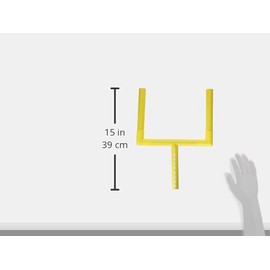 Amscan Vibrant Yellow Plastic Football Goal Centerpiece -16.25" x 9.5" (1 Set) - Premium Sports Event Decoration Set - Eye-Catching and Unique Table Decor - Ideal for Soccer Fans and Parties