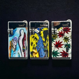 Scorch Torch Ultra Slim Scorch Torch Lighter Double Flame Glow in the Dark 61649 - Style 4