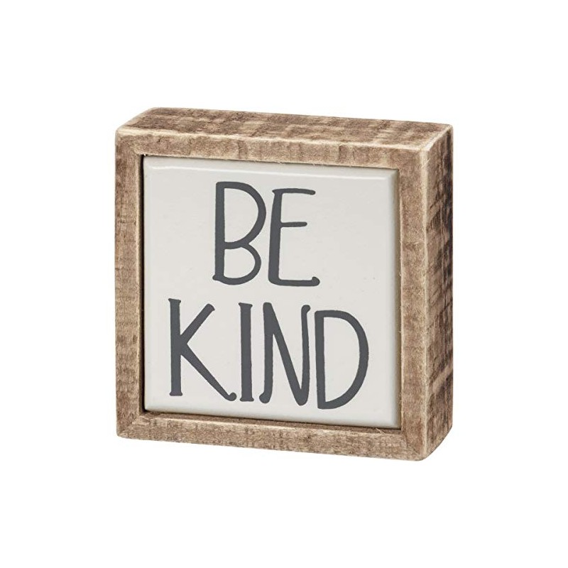 Be Kind Box Sign Mini,White