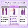 Purple Braided Ponytail Pre-Braided Synthetic Hair 30Inch Easy Tie-on