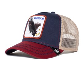 Goorin Bros. Gorra Unisex Tipo Camionero Estilo Béisbol con Parche por The Farm, Índigo (Libertad), Talla única