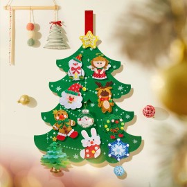 Mideer Christmas DIY Poke Fun Holiday Craft Kit for Kids, Easy Work, Safe & Mess-Free, Perfect for Christmas ActivitiesColor: Green