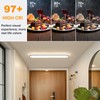Naroume Smart LED Ceiling Light,36.2In Dimmable Modern Metal Linear LED