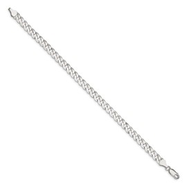 IceCarats 925 Sterling Silver 6mm Curb Link Chain Bracelet 8 inch