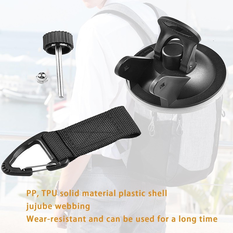 Oiieco Suction Cup Hook Camping Set, 4 Pieces Extra Strong