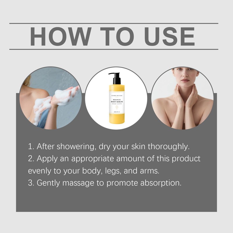 Beeswax Body Serum for Crepey Skin