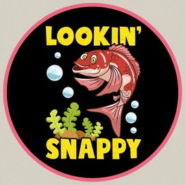 CafePress Red Snapper Fish Canvas Tote Top Zipper Closure