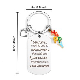 QONCV Keyring Colleague Gift, Small Christmas Gifts for Colleagues, Retirement Gift, Work Colleague Favourite Colleague Gift, Job Change Gift, Thank You Friendship Gifts, colleague12
