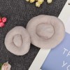 2Pcs Cream Round Shape Pillow for Photography Props, Wide and