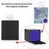 Sumnacon Tissue Box Cover Square Tissue Box Stylish Linen Tissue
