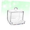 Alipis 2pcs Box Cotton Pads Storage Case Acrylic Swabs Box
