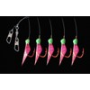 Leader/with Luminous Dots – Genuine Fish Skin Red, Hook Size