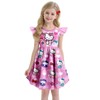 ATTRAYENT Girls Fancy Dress Kids Cute Graphic Dresses Party Outfit
